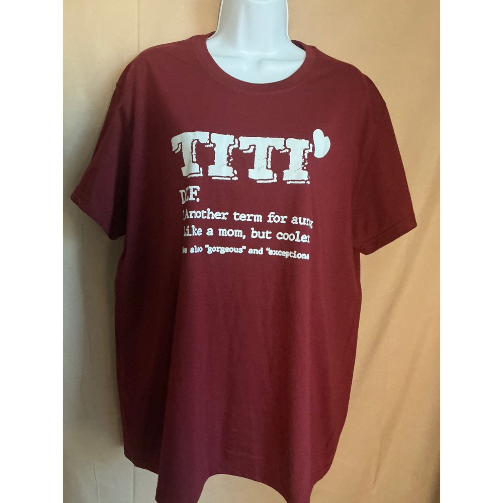 Unbranded Titi Definition T-Shirt Women 3XL Burgundy Excellent Graphic Tee